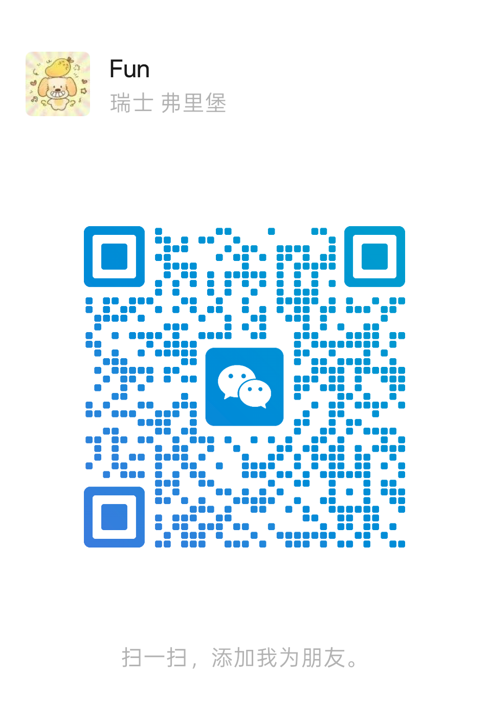 WeChat QR code for Zhou Wang